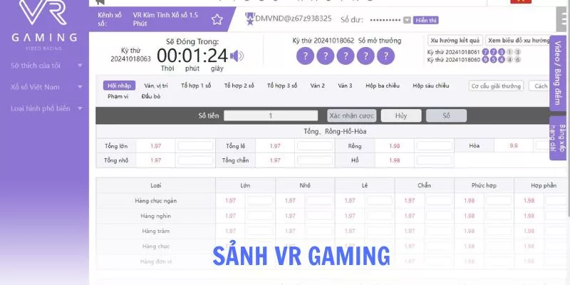 Sảnh xổ số VR